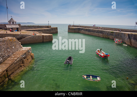 Der Außenhafen in Charlestown in Cornwall, England, UK Stockfoto