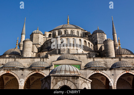 Außen auf die blaue Moschee, Istanbul, Türkei Stockfoto