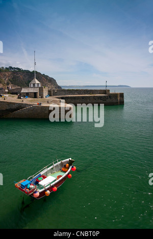 Der Außenhafen in Charlestown in Cornwall, England, UK Stockfoto