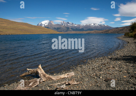 Laguna Azul Torres del Paine Nationalpark-Patagonien-Chile Stockfoto