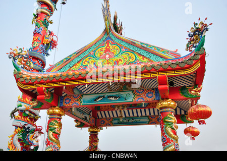 Sanjao Phuya chinesischen Tempel auf Nong Bua See, Udon Thani, Provinz Udon Thani, Thailand Stockfoto