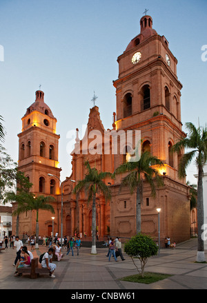 Kathedrale von Santa Cruz, Plaza 24 de Septiembre, Bolivien, Südamerika Stockfoto