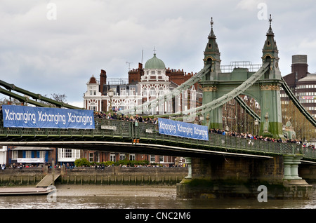 158. Xchanging Oxford & Universitäten Cambridge Boat Race Stockfoto