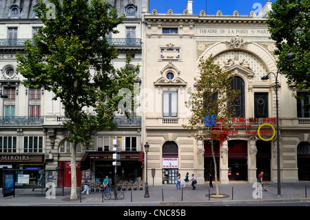 Frankreich, Paris, Theater der Porte Saint Martin auf dem Boulevard Saint-Martin Stockfoto