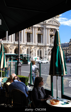 Frankreich, Paris, Terrasse des Cafe De La Paix auf der Place de l ' Opera Stockfoto