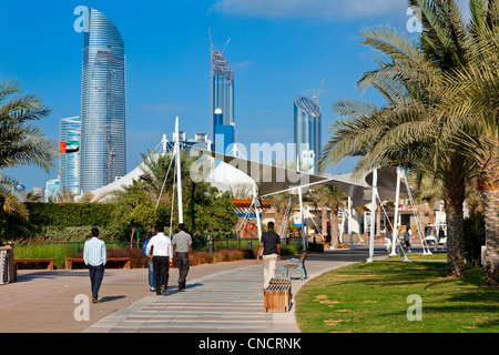 Abu Dhabi Corniche Bezirk Stockfoto