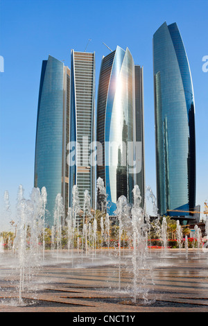 Abu Dhabi, Jumeirah Etihad Towers Stockfoto