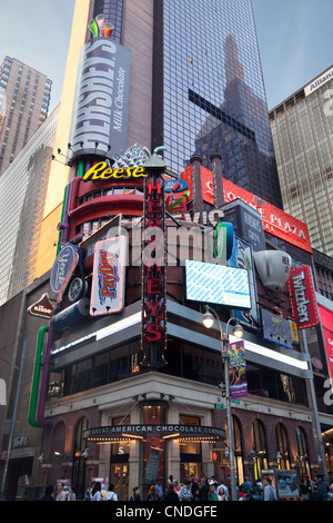 Hersheys Shop bei 1593 Broadway in Manhattan, New York City. Stockfoto