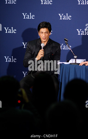 "Movie Star" Indien Shah Rukh Khan Bollywood star an der Yale University USA Stockfoto