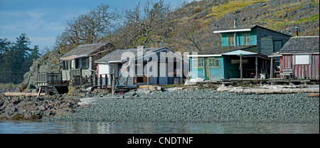 Shack Island an Pipers Lagune, Nanaimo, Britisch-Kolumbien. Vancouver Island. BC. Kanada.  SCO 8131 Stockfoto