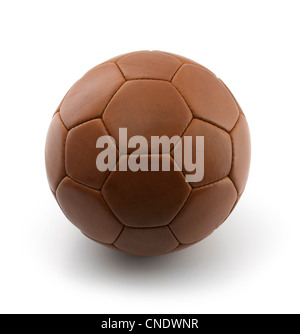 eine braune Leder-Fußball Stockfoto