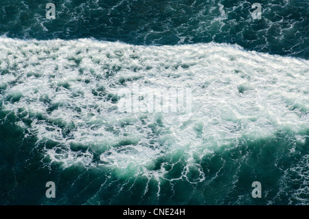 Brechenden Wellen, Luftaufnahme, Pwani Region, Tansania Stockfoto