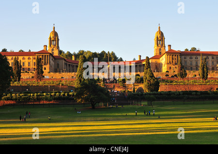 Union Buildings in Pretoria bei Sonnenuntergang Stockfoto