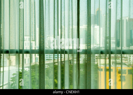 Skyline von Bangkok aus Hotelzimmer Thailand HOMER SYKES Stockfoto