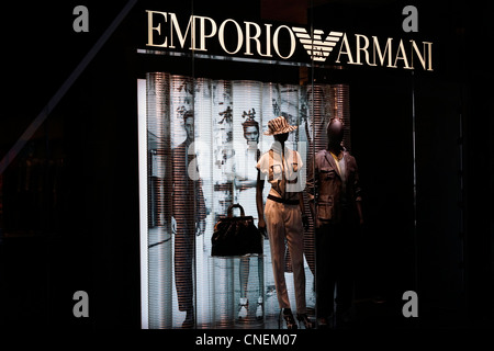 Store-Display, Emporio Armani Stockfoto
