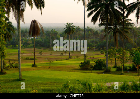 Ein Abschnitt des 18-Loch-Golfplatzes im Le Meridien Golf Resort in Uyo in Akwa Ibom State im TheNiger-Delta im Süden Nigeria Stockfoto