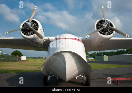 Grumman Goose Flugzeug am Flughafen Stockfoto