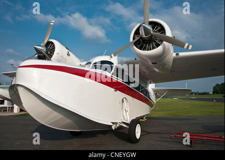 Grumman Goose Flugzeug am Flughafen Stockfoto