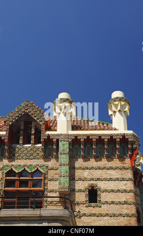 El Capricho von Antoni Gaudí, Comillas, Kantabrien, Spanien Stockfoto