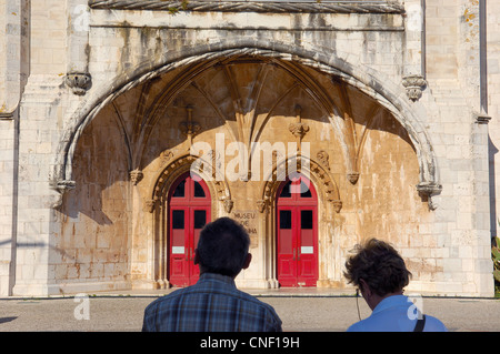 Museu de Marinha "Marine-Museum". Mosteiro Dos Jeronimos, das Hieronymus-Kloster. UNESCO-Weltkulturerbe, Belem. Stockfoto