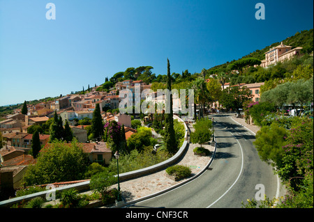 Dorf von Bormes Les Mimosas, Provence, Frankreich Stockfoto