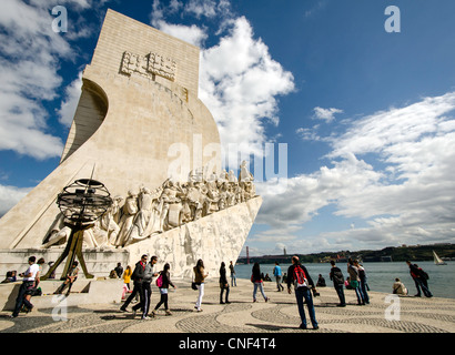 Denkmal der Entdeckungen (Padrão Dos Descobrimentos) Lissabon Portugal Europa Stockfoto