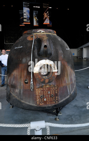 Sojus TMA-14 Abstiegsmodul, The Museum of Flight, Seattle, Washington, WA, USA Stockfoto