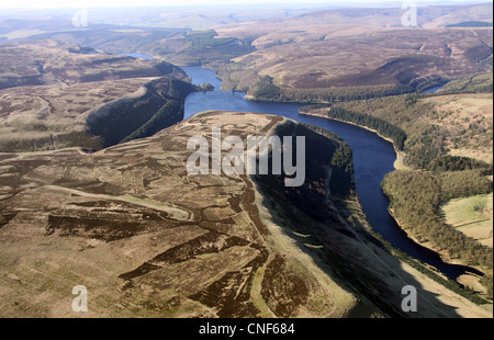 Luftaufnahme des Derwent und Ladybower Vorratsbehälter in Upper Derwent Valley Stockfoto