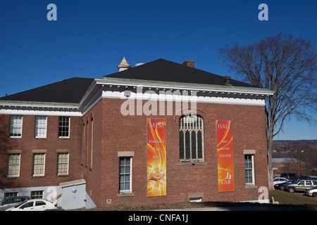 University of New Brunswick (UNB) MEM Hall ist abgebildet in Fredericton, New Brunswick Stockfoto