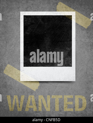 Sofortbild mit schwarzen Bereich mit Platz für Bild hinzufügen. Stockfoto