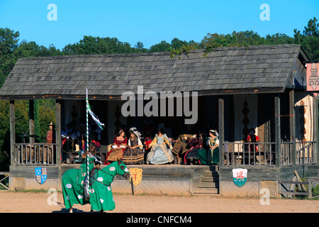 MISSION, TX-Oktober 2009: Künstler arbeiten bei der Texas Renaissance Festival, bekannt als die größte im Zustand Stockfoto