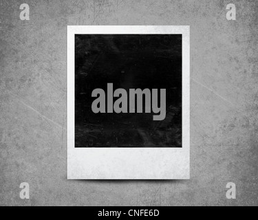 Sofortbild mit schwarzen Bereich mit Platz für Bild hinzufügen. Stockfoto