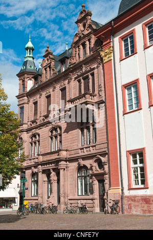 Das Gebäude der Universitätsbibliothek, heidelberg, deutschland. Stockfoto