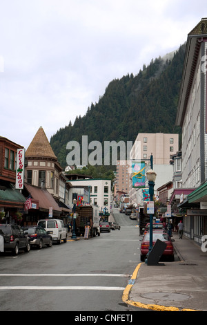 Die Innenstadt von Juneau, Alaska, USA Stockfoto