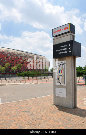 Soccer City Stadion, Nasrec, Johannesburg, Provinz Gauteng, Südafrika Stockfoto