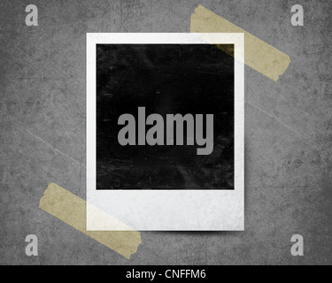 Sofortbild mit schwarzen Bereich mit Platz für Bild hinzufügen. Stockfoto