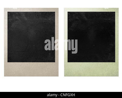 Sofortbild mit schwarzen Bereich mit Platz für Bild hinzufügen. Stockfoto