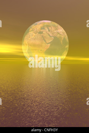 Welt und Landschaft Stockfoto