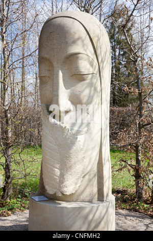 Skulptur im Kloster Garten, Kloster Neuzelle, Brandenburg, Deutschland Stockfoto