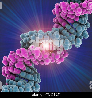 DNA-Molekül Kunstwerk Stockfoto