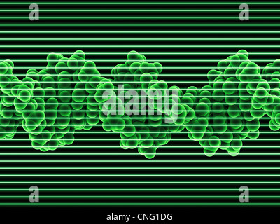 DNA-Molekül Kunstwerk Stockfoto