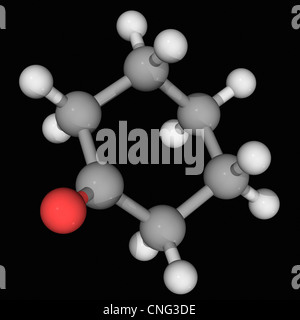 Cyclohexanon Molekül Stockfoto