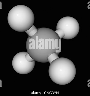 Methan-Molekül Stockfoto