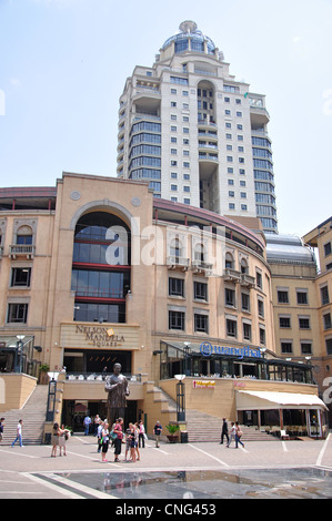 Nelson Mandela Square, Sandton, Johannesburg, Provinz Gauteng, Südafrika Stockfoto