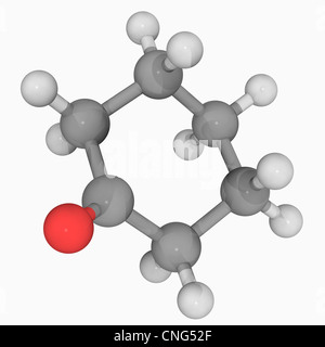 Cyclohexanon Molekül Stockfoto