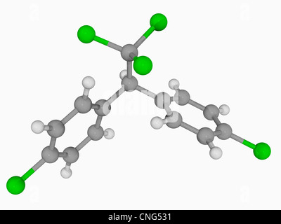 DDT Insektizid Molekül Stockfoto