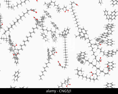 Napalm B Molekül Stockfoto
