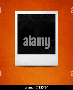 Sofortbild mit schwarzen Bereich mit Platz für Bild hinzufügen. Stockfoto