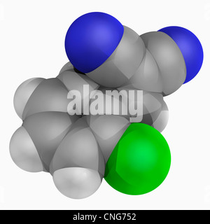 CS-Gas-Molekül Stockfoto