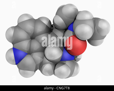 LSD-Wirkstoffmolekül Stockfoto